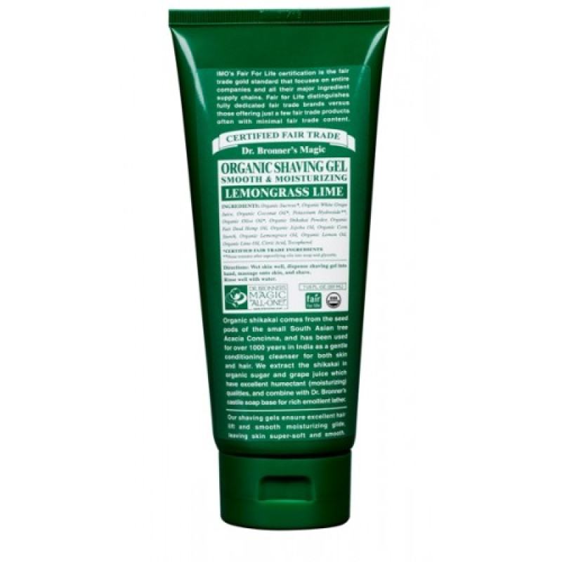 Shaving Soap Lemongrass Lime 207ml by DR BRONNER'S