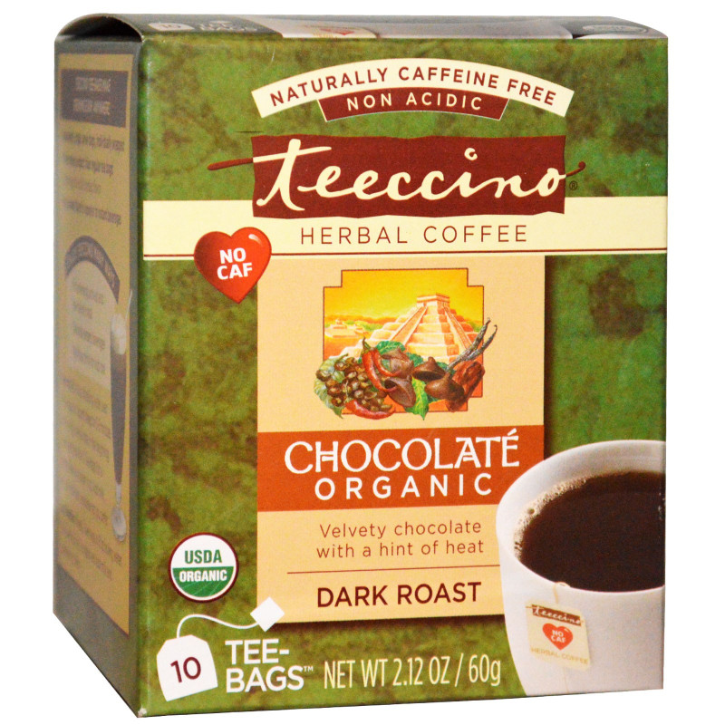 Maca Chocolate Herbal Coffee Tea Bags (10) by TEECCINO