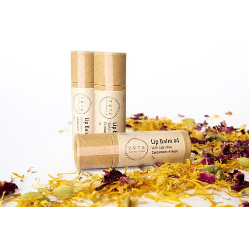 Lip Balm #4 Cardamom & Rose by TWIG BOTANICALS