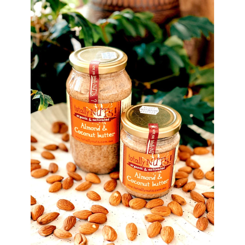 Organic Activated Almond & Coconut Butter 220g by TOTALLY NUTS