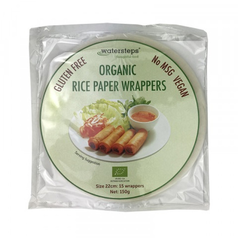 Organic Rice Paper Wrappers (15) 150g by WATERSTEPS