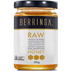 Organic Raw Eucalyptus Honey 500g by BERRINGA