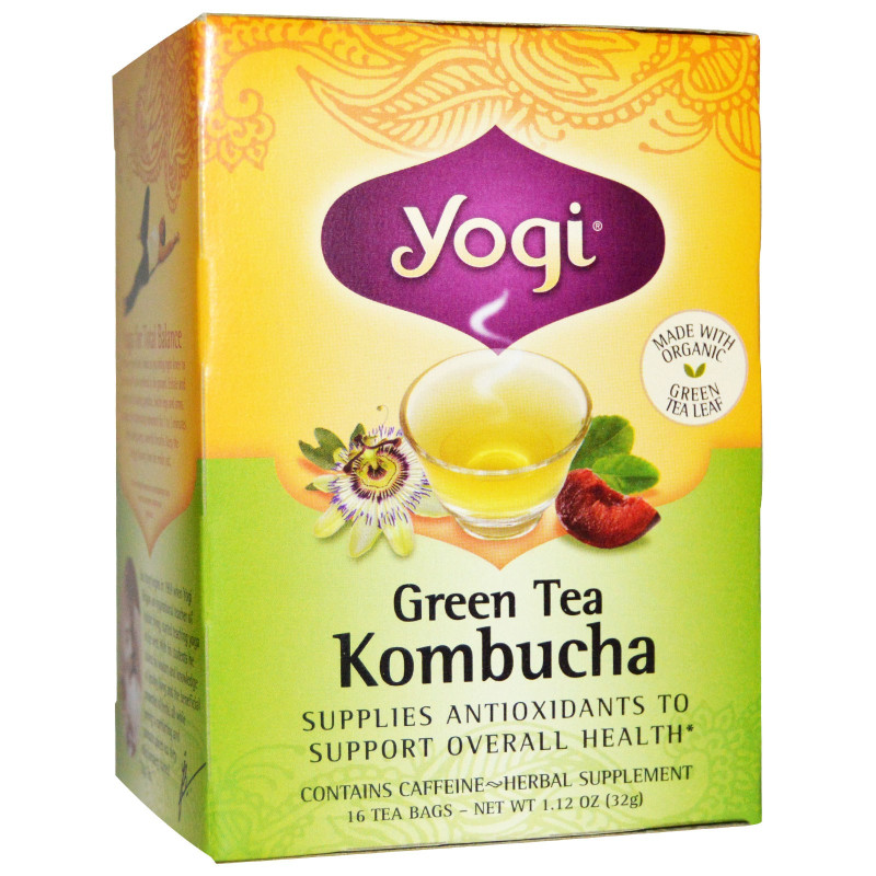 Green Tea Kombucha Tea Bags (16) by YOGI TEA