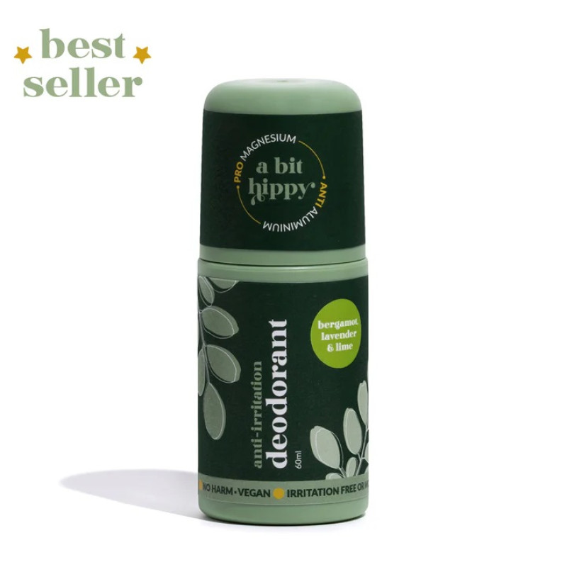 Anti-Irritation Deodorant Bergamot, Lavender & Lime 60ml by A BIT HIPPY