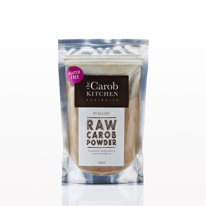 Raw Carob Powder 200g by THE CAROB KITCHEN