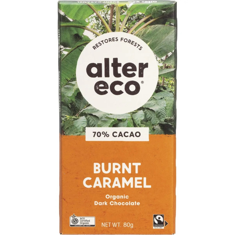 Dark Salted Burnt Caramel Chocolate 80g by ALTER ECO