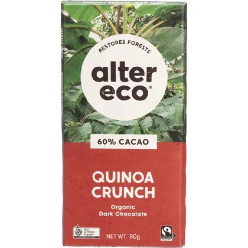 Dark Quinoa Crunch Chocolate 80g by ALTER ECO