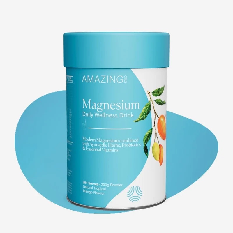 Magnesium Daily Wellness Drink - Tropical Mango 200g by AMAZING OILS