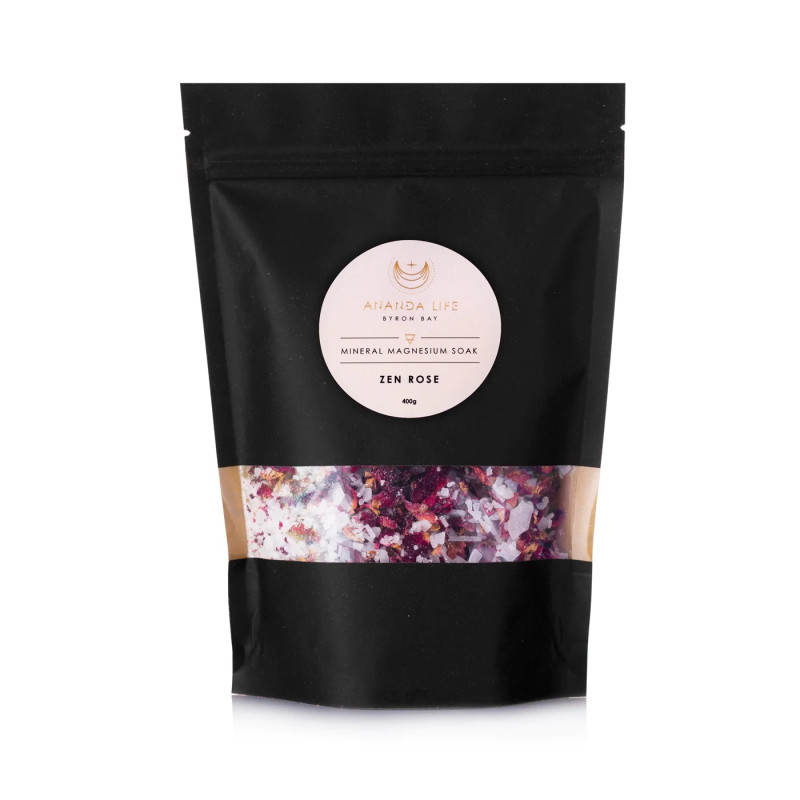 Mineral Magnesium Soak Zen Rose 400g by ANANDA LIFE