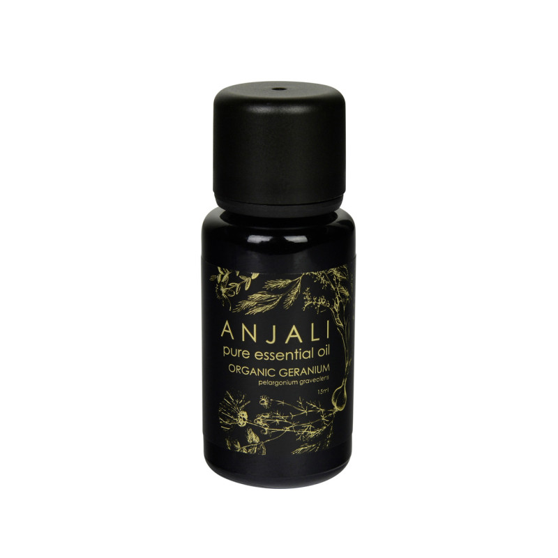 Organic Geranium Essential Oil 15ml by ANJALI