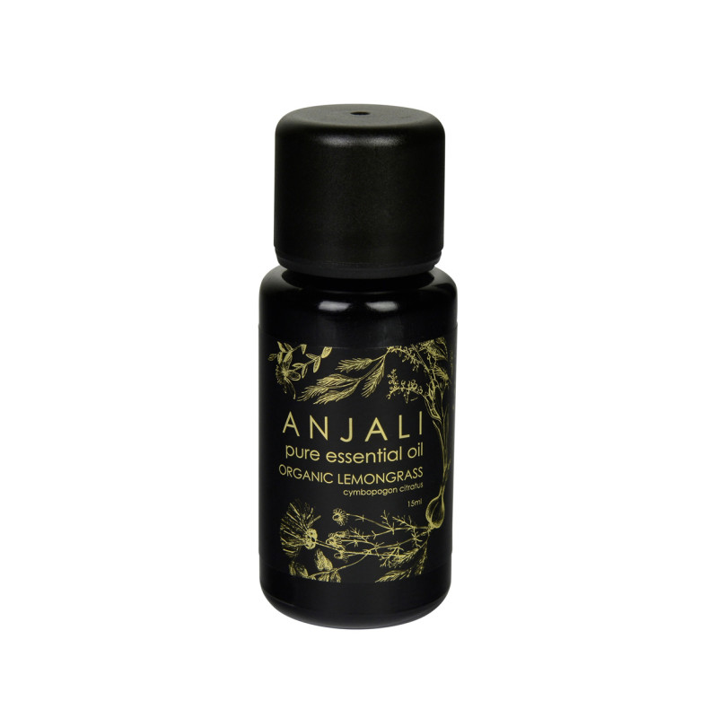 Organic Lemongrass Essential Oil 15ml by ANJALI