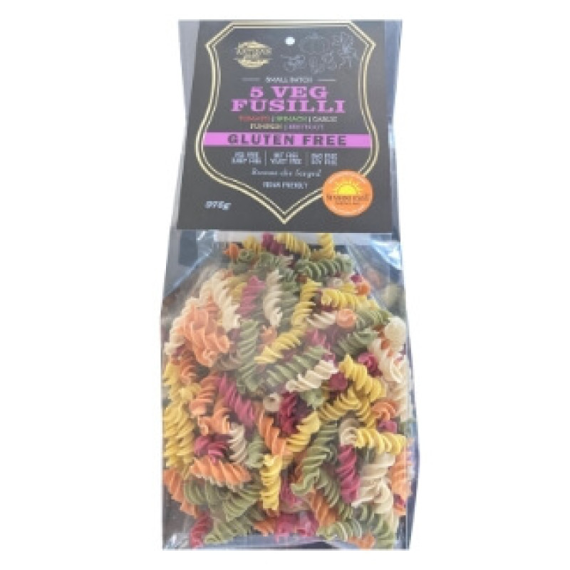 Gluten Free 5 Veg Fusilli 375g by ARTISAN PASTA