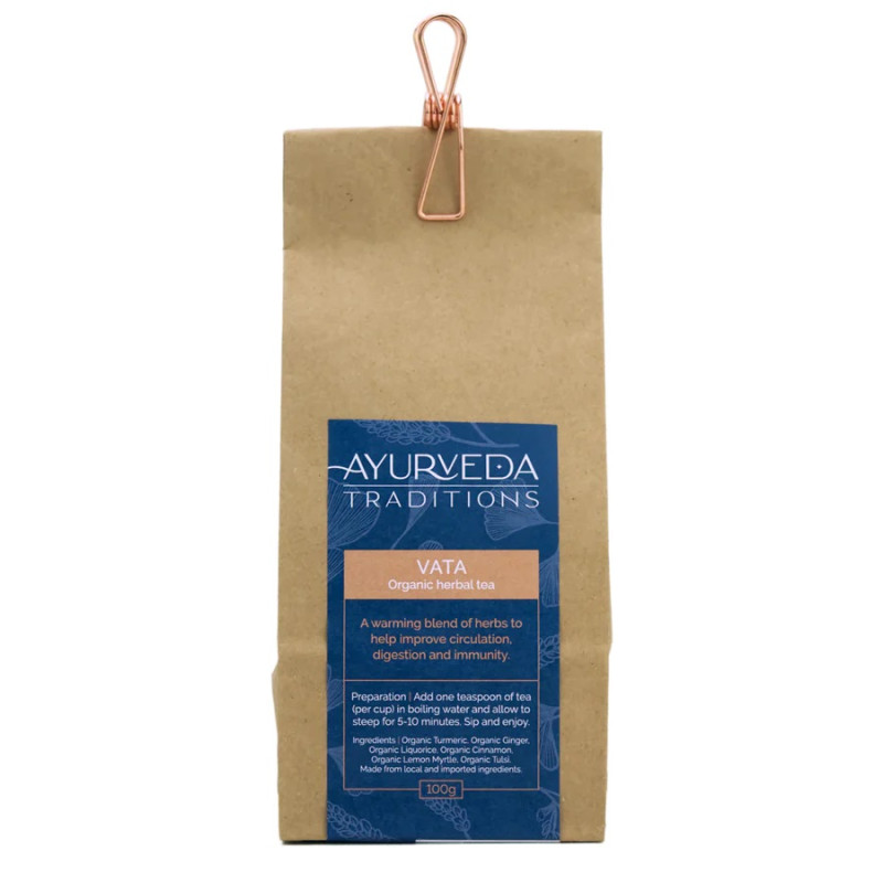 Organic Herbal Tea Vata 100g by AYURVEDA TRADITIONS