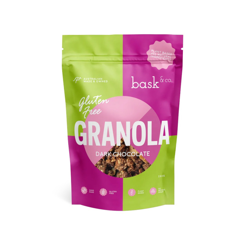 Dark Chocolate Granola Clusters 250g by BASK & CO