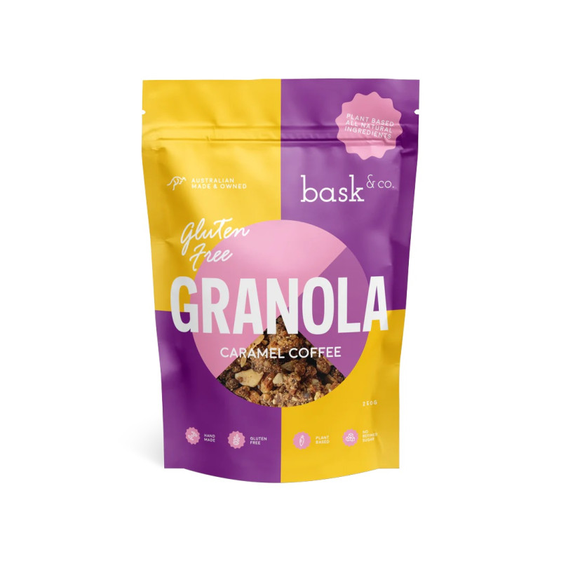 Caramel Coffee Granola Clusters 250g by BASK & CO