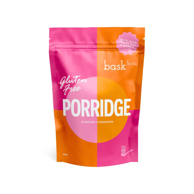 Almond & Cinnamon Gluten Free Porridge 400g by BASK & CO