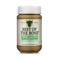 Organic Italian Herb & Garlic Grass Fed Beef Bone Broth Concentrate 350g by BEST OF THE BONE