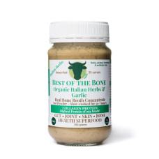 Organic Italian Herb & Garlic Grass Fed Beef Bone Broth Concentrate 350g by BEST OF THE BONE