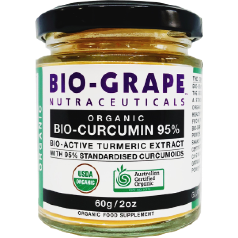 Organic Bio-Curcumin 95% 60g by BIO-GRAPE NUTRACEUTICALS