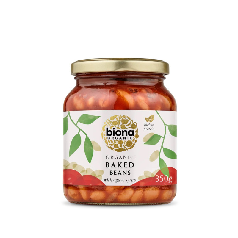Organic Baked Beans in Tomato Sauce (Jar) 350g by BIONA