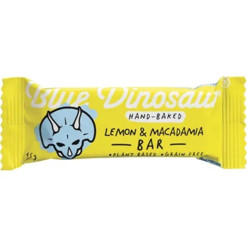 Lemon & Macadamia Paleo Bar 45g by BLUE DINOSAUR
