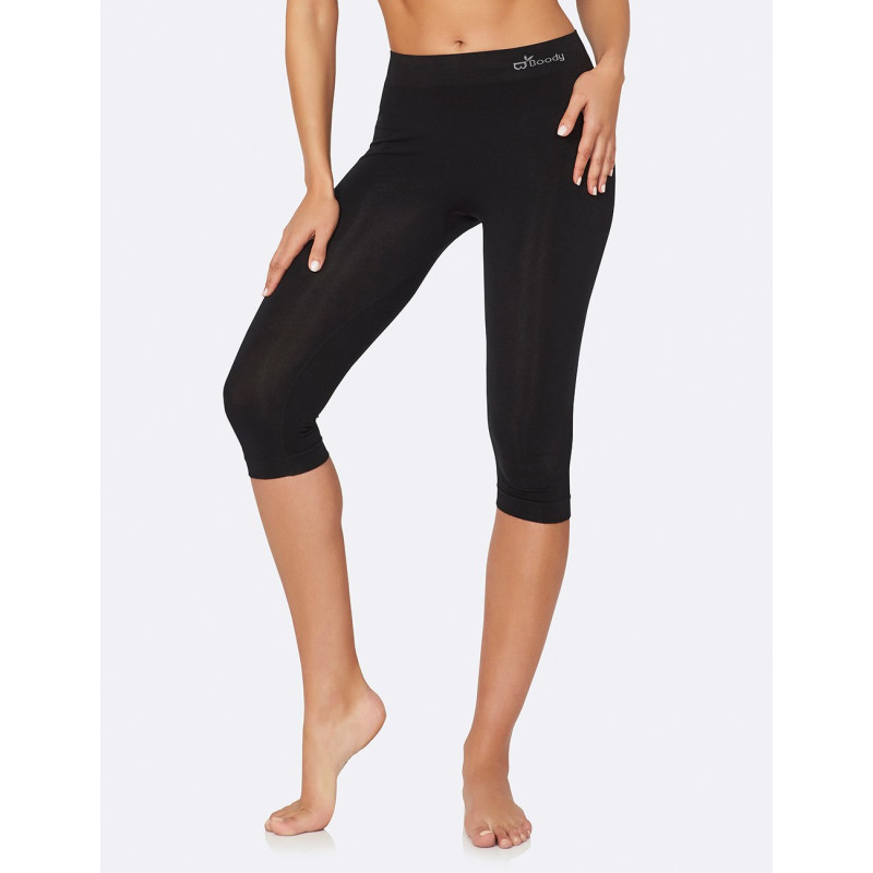 Crop Leggings - Black / S by BOODY