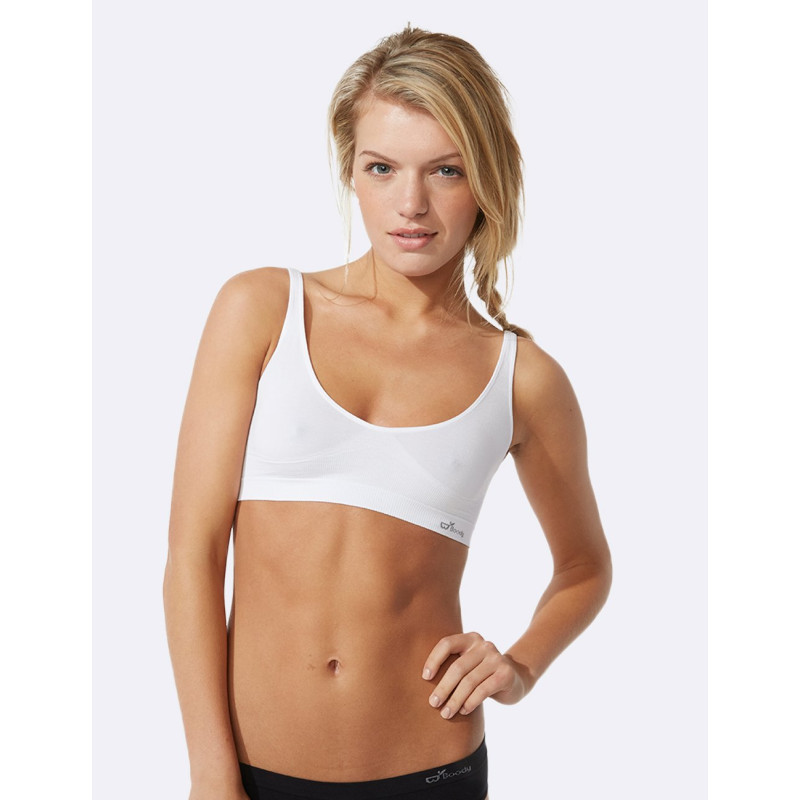 Shaper Crop Bra - White / M by BOODY