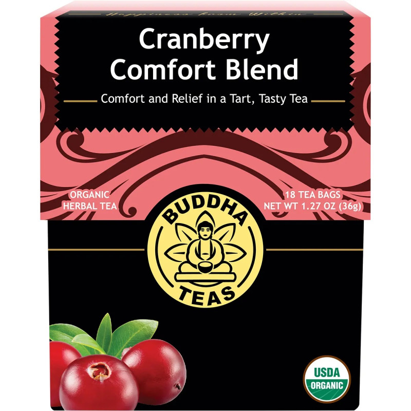 Cranberry Comfort Blend Tea Bags (18) by BUDDHA TEAS