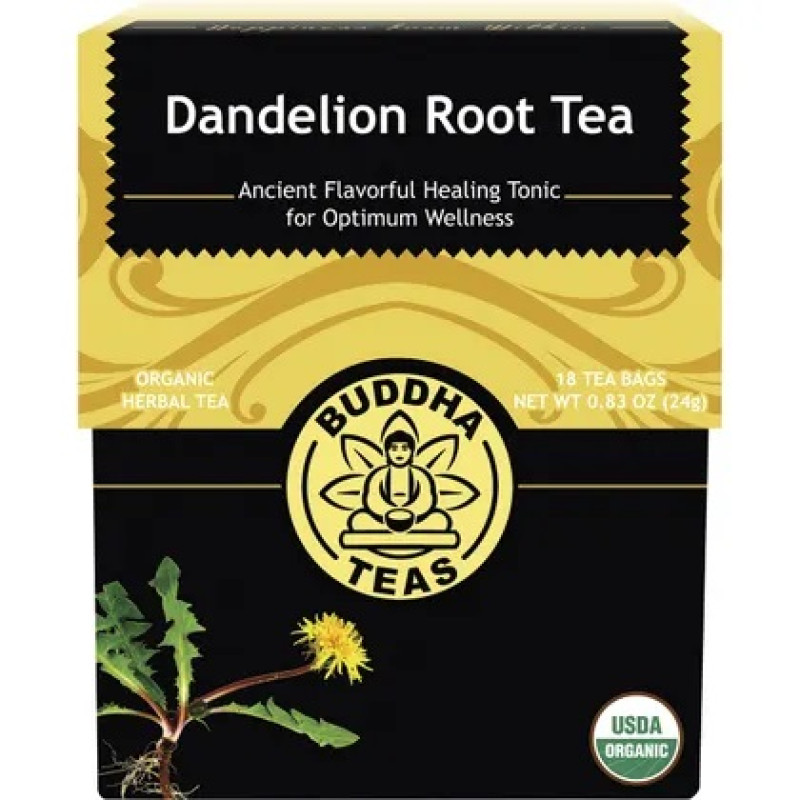 Dandelion Root Tea Bags (18) by BUDDHA TEAS