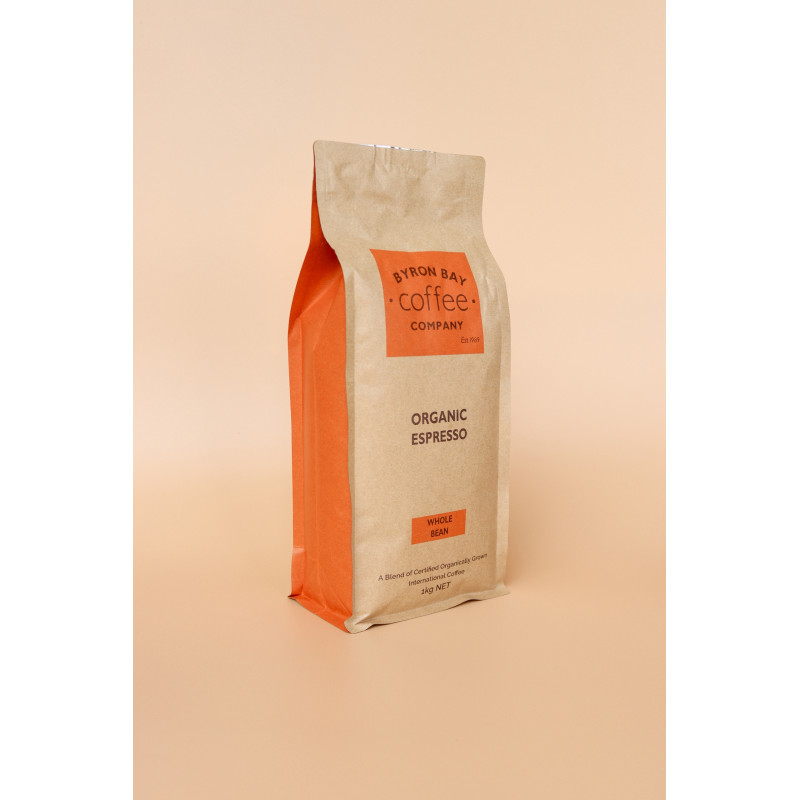Organic Coffee Espresso Whole Bean 1kg by BYRON BAY COFFEE COMPANY