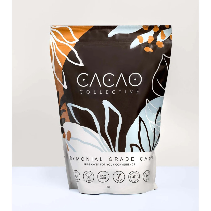 Pre-Shaved Ceremonial Cacao 1kg by CACAO COLLECTIVE