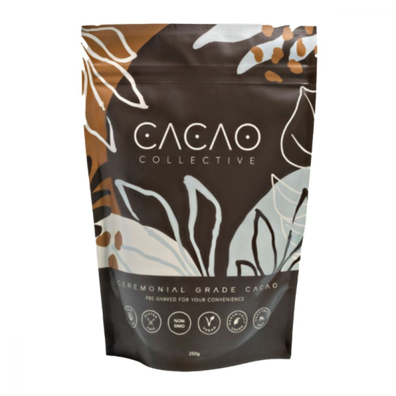 Pre-Shaved Ceremonial Cacao 250g by CACAO COLLECTIVE