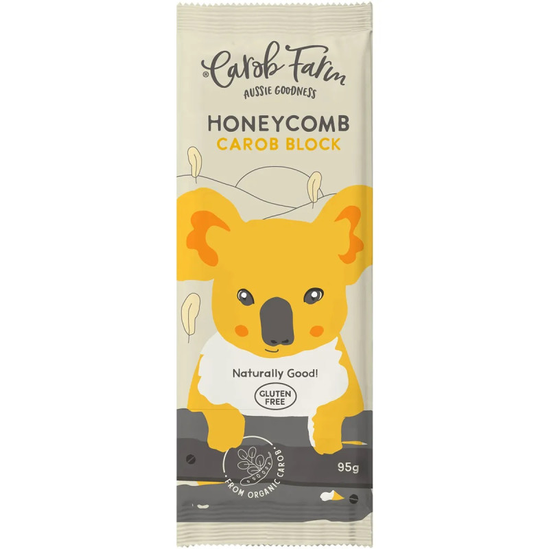 Carob Block Honeycomb 95g by CAROB FARM