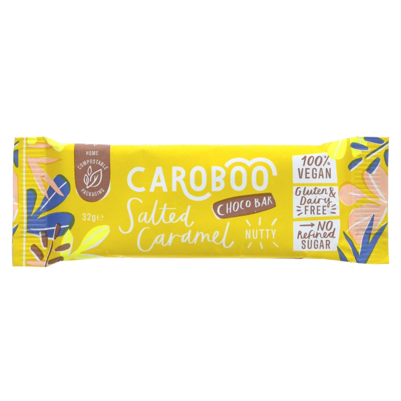 Salted Caramel Choco Bar 32g by CAROBOO