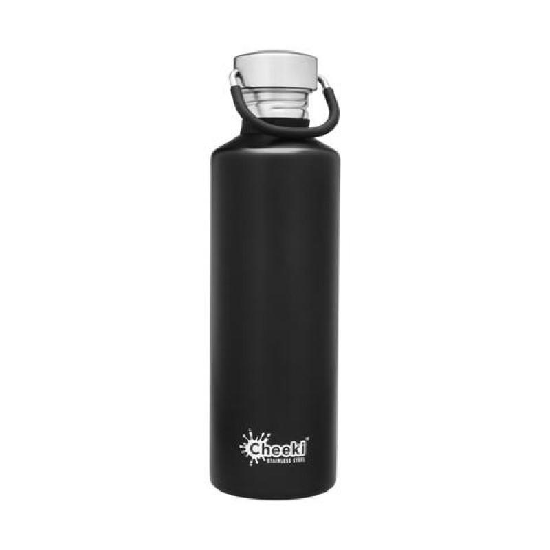 Stainless Steel Bottle Matte Black 750ml by CHEEKI