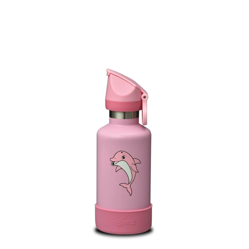 Insulated Kids Bottle - Dolphin 400ml by CHEEKI
