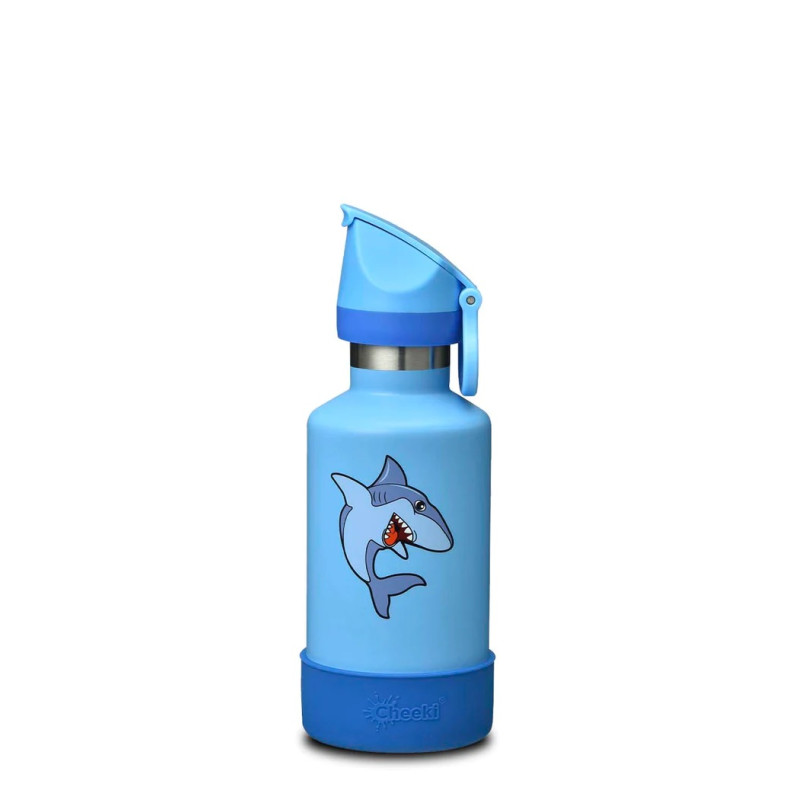 Insulated Kids Bottle - Shark 400ml by CHEEKI
