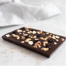Fruit & Nut Topped Dark Chocolate Mini Bar 40g by CHEEKY CACAO