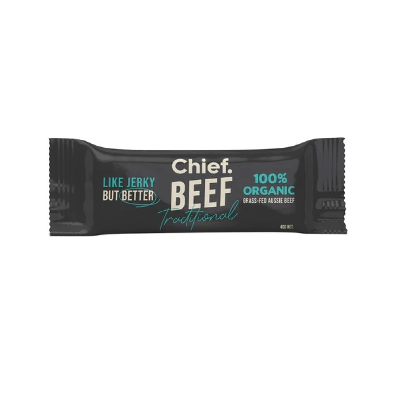Grass Fed Beef Bar 40g by CHIEF NUTRITION