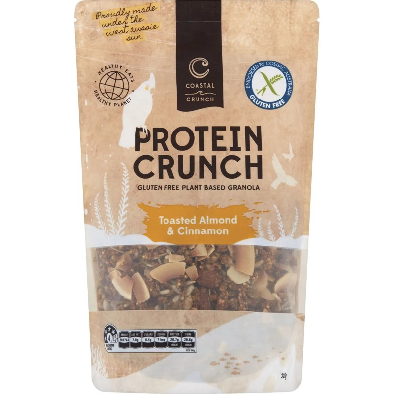 Protein Crunch Granola - Almond & Cinnamon 320g by COASTAL CRUNCH