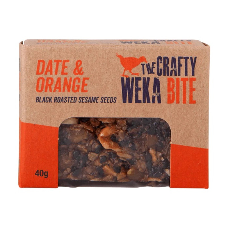 The Crafty Weka Bite - Date & Orange 40g by THE CRAFTY WEKA BAR