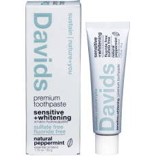 Sensitive & Whitening Toothpaste - Natural Peppermint 50g by DAVIDS