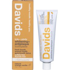 Whitening & Antiplaque Toothpaste with Hydroxyapatite - Natural Orange Vanilla 113g by DAVIDS