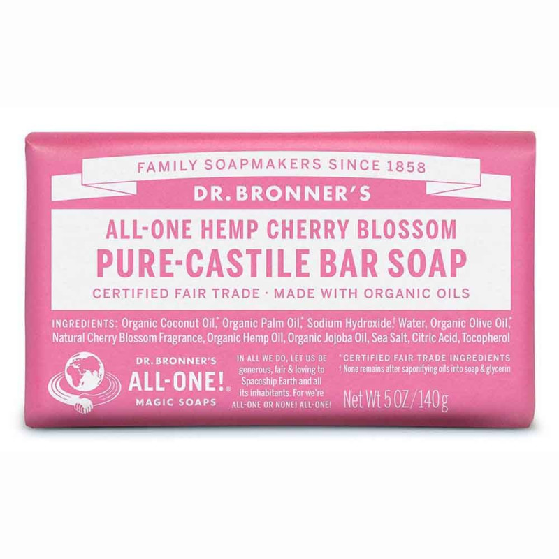 Castile Soap Bar Cherry Blossom 140g by DR BRONNER'S