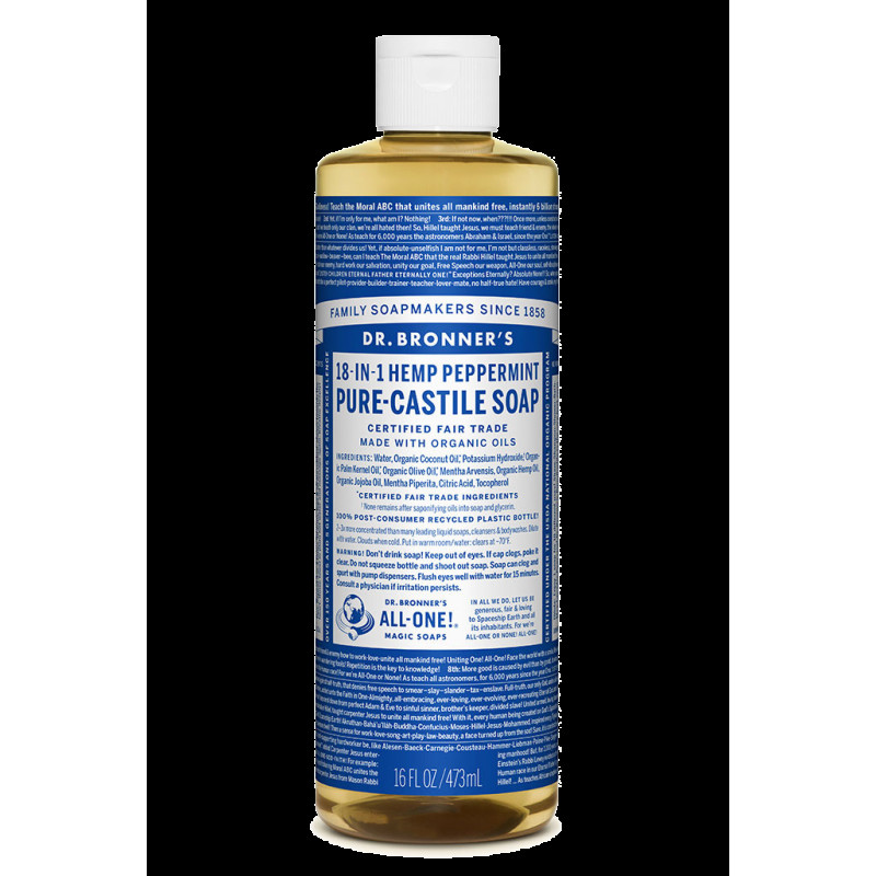 Castile Soap Peppermint 473ml by DR BRONNER'S