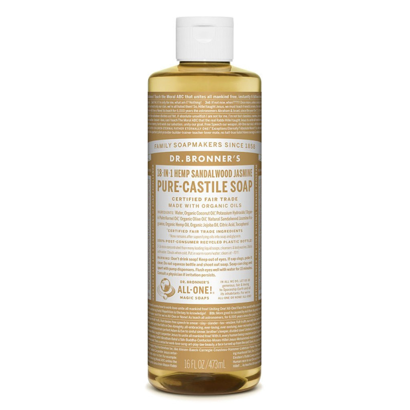 Castile Soap Sandalwood & Jasmine 473ml by DR BRONNER'S