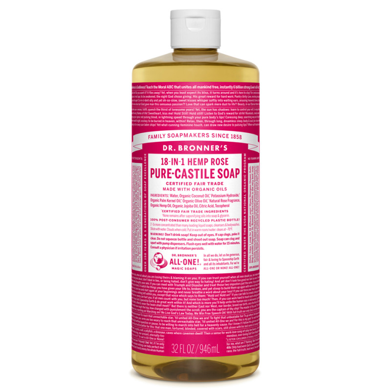 Castile Soap Rose 946ml by DR BRONNER'S