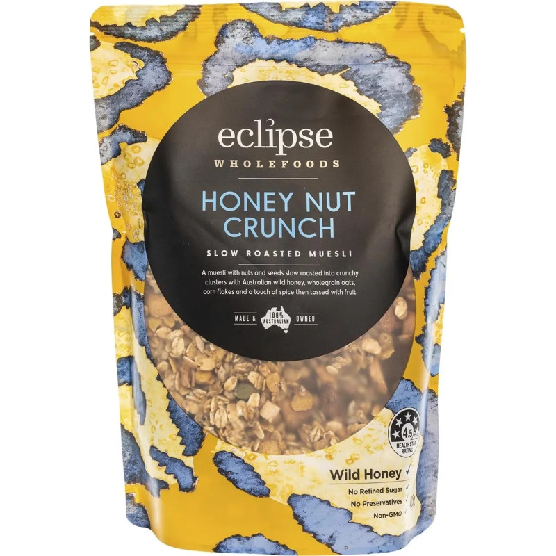 Honey Nut Crunch Slow Roasted Muesli 425g by ECLIPSE ORGANICS
