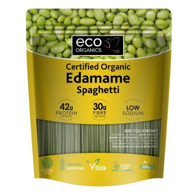 Edamame Spaghetti 200g by ECO ORGANICS Edamame Spaghetti 200g by ECO ORGANICS