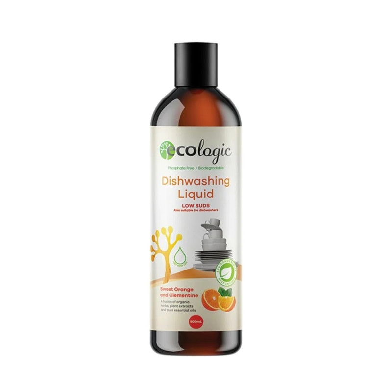 Sweet Orange & Clementine Dishwash Liquid 500ml by ECOLOGIC